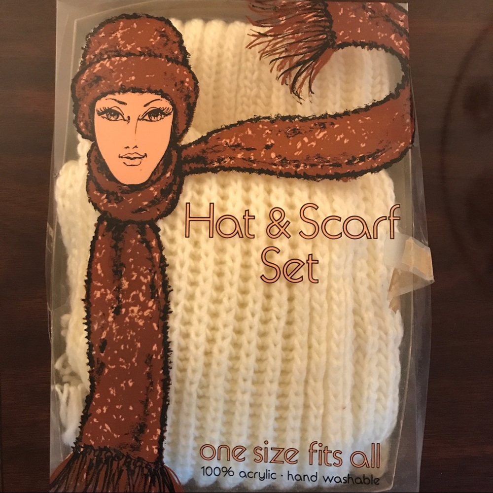 Vintage Durlyne Hat & Scarf Set
